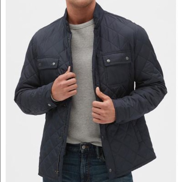 gap quilted shirt jacket